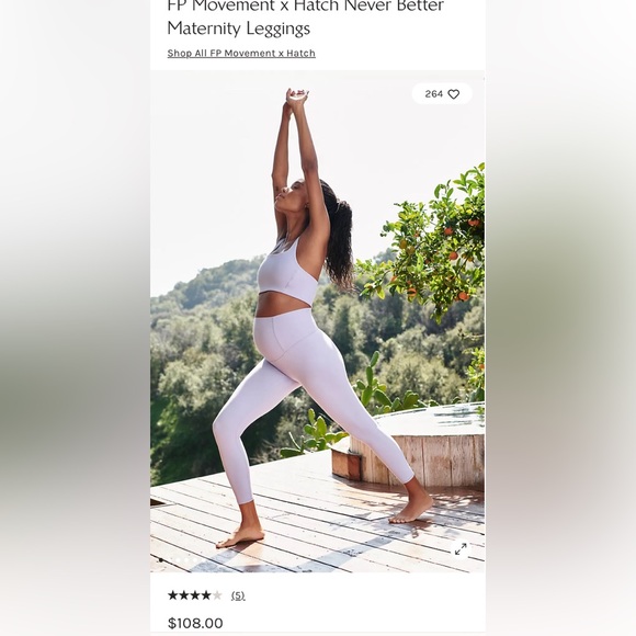 Free People x Hatch Maternity Leggings + Bra Set - Picture 3 of 6